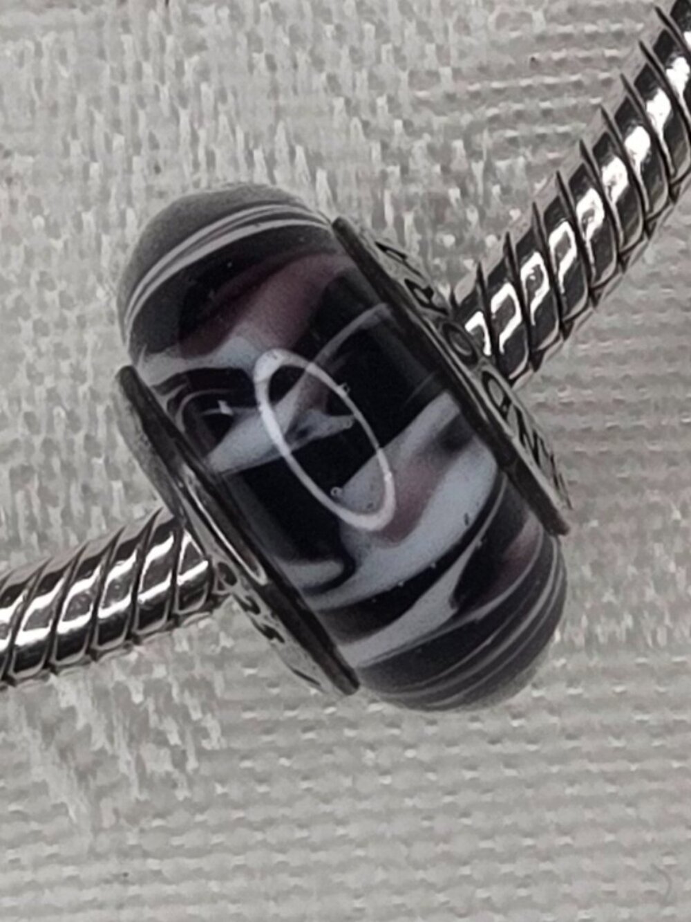 Pandora Purple Murano Glass Charm - 925 Ale